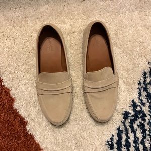 Tan leather (suede) loafers